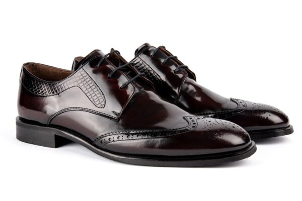 Ayakkabı fotograf cekimi erkek kahverengi rugan klasik rugan