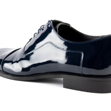 Ayakkabı fotograf cekimi erkek lacivert rugan klasik rugan