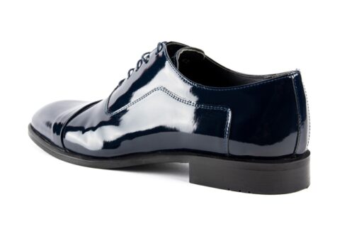 Ayakkabı fotograf cekimi erkek lacivert rugan klasik rugan